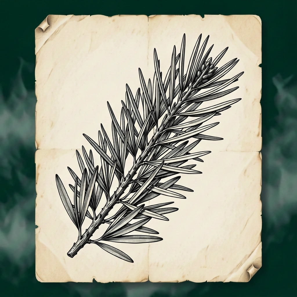 Botanical sketch of Juniper